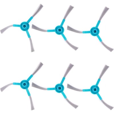 6 Stuks Zijborstel Vervanging Geschikt voor Conga 3090 3490 4090 Robot Stofzuiger Accessoires blue