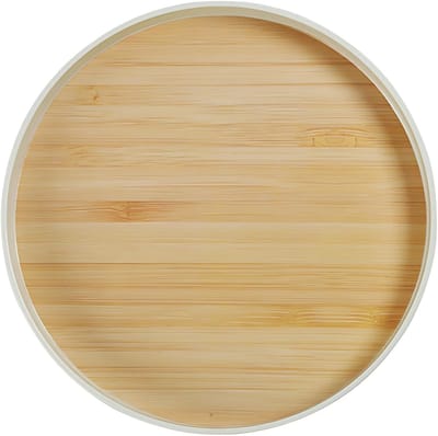 Grote ronde melamine dienblad van 32 cm voor decoratie en multifunctioneel gebruik in woonkamer en keuken