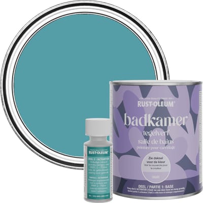 Rust-Oleum Blauw Badkamer Tegelverf Matt - Petrol 750ml