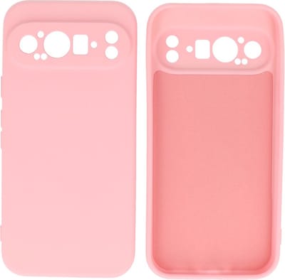 Hoesje Geschikt voor Google Pixel 9 Pro XL - Fashion Telefoonhoesje Backcover - Siliconen Hoesje - Roze