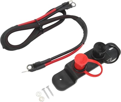 Batterij Jumper Terminals - Laadpalen Kit - Snel Starten - Externe Aansluiting - 4 Gauge Kabel - Zwart