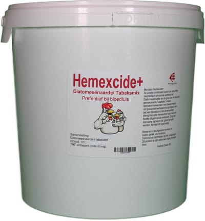 Mercator-groep Hemexcide+ | Diatomeeënaarde met Tabaksmix | 10 Liter