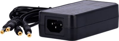 AC/DC Power adapter DC12V5A met 4 outputs