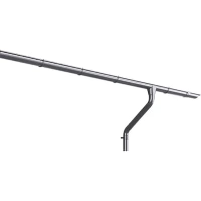 Weka Dakgootset - Verzinkt Staal - Zilver - Breedte 600cm - Voor Zadeldak