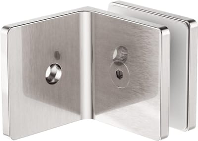 Owen & Finch Glaswand Bevestiging 10 mm – Glasklem voor Douchewand – Geborsteld Nikkel | Brushed Nickel