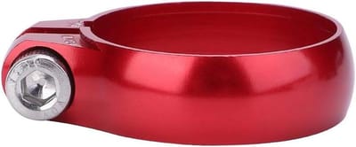 Zadelpenklem Fiets - Zadelpen Klem - Fiets Zadel Verstellen - Lichtgewicht Aluminium - 27.2 mm - Rood
