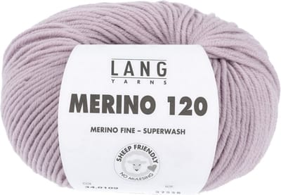 Lang Yarns Merino 120 - 109 oudroze - Merinowol Garen