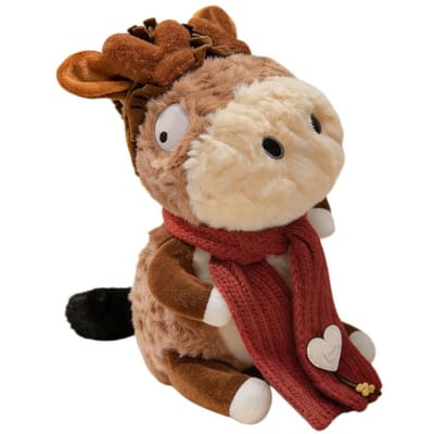23cm Kawaii Zacht Pluche Ezel Kussen Speelgoed Schattig Knuffeldier Rustige Pop Speelkameraatje Voor Kamerdecoratie Kerstcadeau