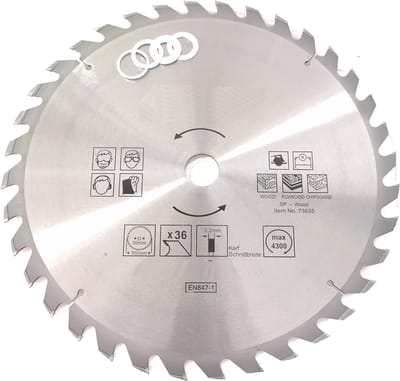 TCT 36 tands Cirkelzaagblad Ø 350 x 3 x Ø 30mm Carbide tanden incl 4 verloopringen (35)