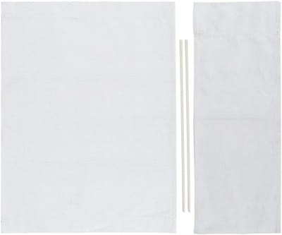 Vervangend Canvas voor Regisseursstoel, Set voor Bekleding en Bescherming van Zitting en Rugleuning (Wit) - Duurzaam, Comfortabel en Geschikt voor Buitengebruik