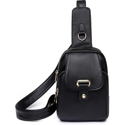 Nouvelle version coréenne du sac à dos en cuir souple pour femme, sac de poitrine simple, décontracté et polyvalent, sac à bandoulière à une épaule tendance