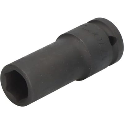 Slagmoerdop TOPTUL 1/2 inch 17 mm 6-kant lang