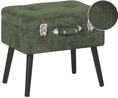 MALLARD - Hocker - Donkergroen - Corduroy