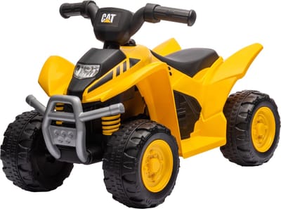 Eco Toys - CAT Elektrische Kinder Quad - Geel - Met Toeter & Lichten - Snelheid 3 km/u - Vanaf 18 Maanden - Max. 25 kg