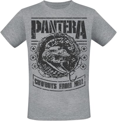 Pantera CFH Stencil Snake Heren T-shirt - gemêleerd grijs - XL