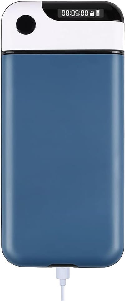 Mobiele telefoonvergrendelingsdoos met timer - Draagbare tijdvergrendelingsdoos helpt bij zelfdiscipline en focus om doelen te bereiken - Voorkom telefoonverslaving - blauw