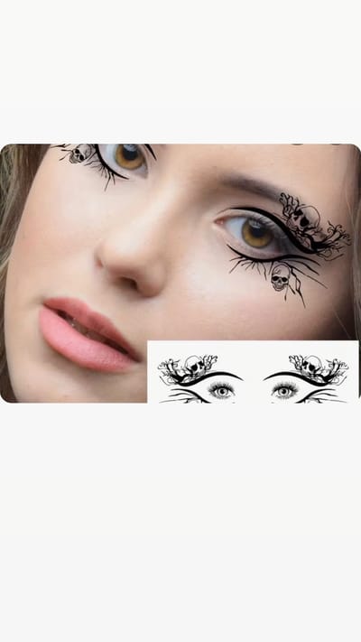 Akyol - Halloween - Halloween masker - carnaval - gezicht tattoo - tattoo - gezicht tattoe - schrikken trick or treat