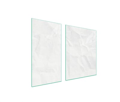 TMK ArtDeko Serie - Glazen Beschermplaat - 90x52 cm - Wit - Hittebestendig