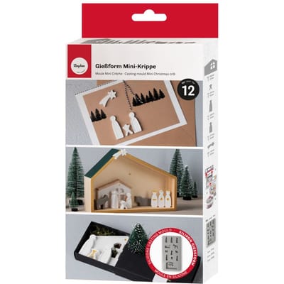 Siliconen gietform "Kerststal"