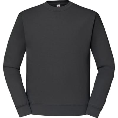Fruit of the Loom Heren Klassiek 80/20 Ingezet Sweatshirt (Licht Grafiet)