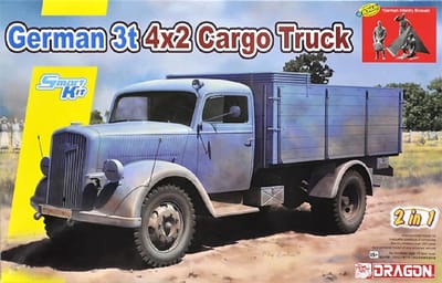 Dragon Modelbouwpakket Militaire voertuigen - 6974 German 3t 4x2 Cargo Truck - 2 in 1 Plastic - 1:35 - Modelbouw
