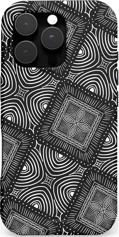 Casetastic hoesje geschikt voor Apple iPhone 16 Pro - MagSafe - Dubbellaagse bescherming - Ceramica - Fashion Case - Donkergrijs Grijs