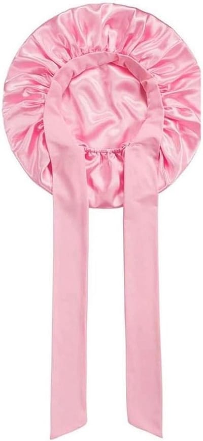 Damesmuts, nachtslaap-douchemuts, elastische haarkap, hoofdbedekking, haarverzorgingskap, nachtmuts, eenvoudig te gebruiken, roze