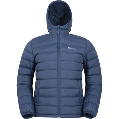 Mountain Warehouse Gewatteerde jas met imitatiebont voor heren (Marine)
