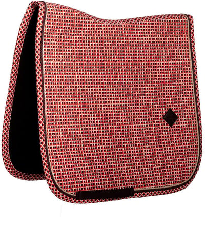 Kentucky Horsewear - Zadeldoek velvet check printing purple dressuur cob