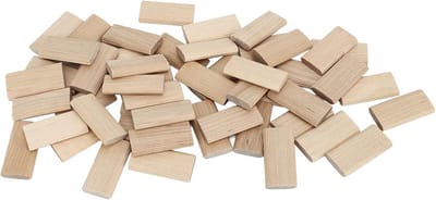 50x Houten Domino Pinnen 6x40mm, Beuken, voor Meubelverbindingen, Kastenbouw en Lijsten