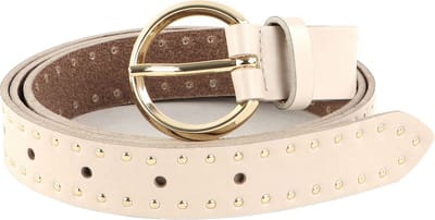 Vanzetti Leren Riem Slim Belt W65 Cream Crème