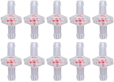 Dailygoods- Terugslagklep 10 Stuks - PP Materiaal - Slang Aansluiten - Voorkomt Terugstroom - Voor Visbakken/Levensmiddelen - Water Stop Membraan - Ventiel