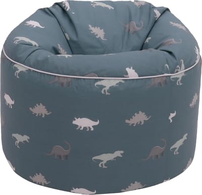 Bed Ronde zitzak voor kinderen met vulling | zitzak kinderkamer zachte zitting speelkamer | ergonomisch gevormd vloerkussen | duurzaam meubel voor kleine kinderen | kinderzitzak (Rex)