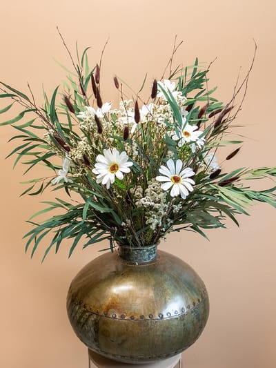 Mixed Flowers Boeket Julia | Eucalyptus | Droogbloemen | Kunstbloemen