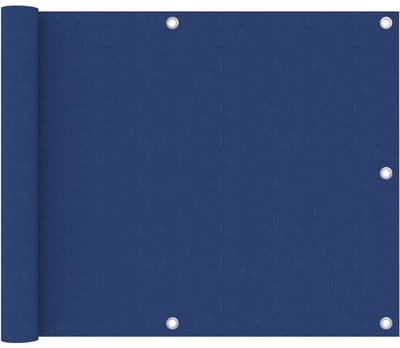 Balkonscherm - 75x300 cm - Privacy Scherm Balkon - Oxford Stof - Blauw - Windbescherming & UV-bestendig - Compact Privacyscherm voor Lage Reling