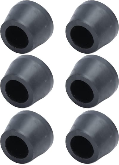 Set van 6 Antivibratie Rubber Voetjes voor Aircompressor, Vervangbare Rubber Pads voor Stabiliteit en Geluidsreductie