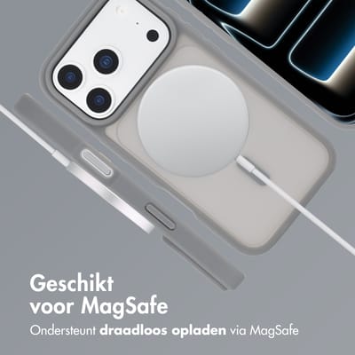 imoshion Hoesje - Geschikt voor iPhone 17 Pro Max - Color Guard Backcover geschikt voor MagSafe - Grijs