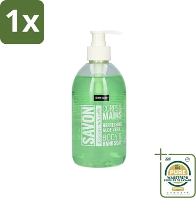 1 x Sence - Refreshing Aloe Vera - Handzeep - Savon - 500 ml- Aloe Vera Handzeep - Handzeep Aloe Vera - Aloe Vera Handverzorging - Vloeibare Handzeep - Aloe Vera Geur