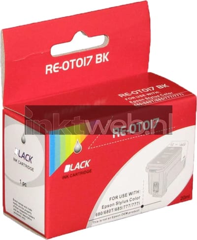 Huismerk Epson T017 zwart (Huismerk (compatible))