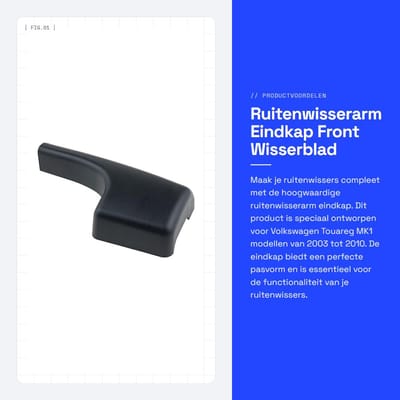 Dailygoods- Ruitenwisserarm End Cap - Geschikt voor V-olkswagen T-ouareg MK1 2003-2010 - Hoogwaardig ABS-materiaal - Slijtvast en duurzaam - Onderdeelnummer 7L0-955-235-B - Perfecte vervanging - Ruitenwisser