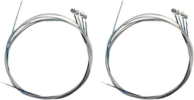 Universele Volledige Set Viool Snaren (G-D-A-E) van Staal met Nikkel-Zilver Winding voor 4/4 Viool - 2 Sets voor Optimaal Geluid en Duurzaamheid