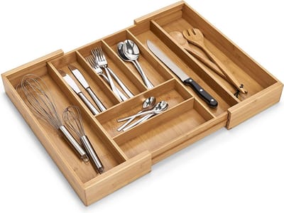 Bestekbak – luxe bestekcasette – bestek opslag voor laden – opbergen van bestek – cutlery organizer