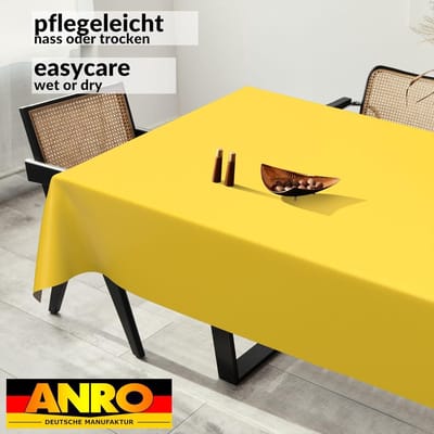 Wasdoek tafelkleed - Afwasbaar laken - Tafel Beschermen - Onderhoudsvriendelijk - 400 x 140 cm - Geel