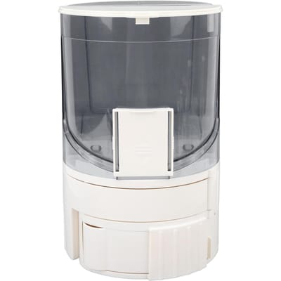 Automatische Kat Hond Voerbak Dubbele Laag Droog Nat Gescheiden Roterende Opslag Huisdier Water Dispenser voor grijze kleur
