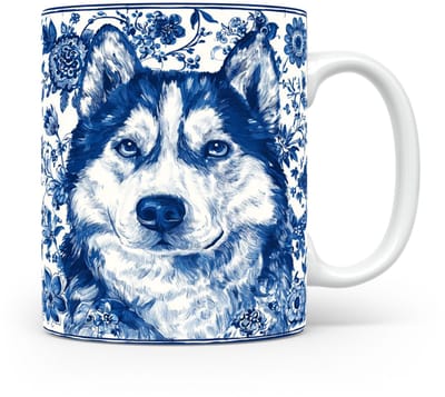 Mok Malamute Beker voor koffie of tas voor thee, cadeau voor dierenliefhebbers, moeder, vader, collega, vriend, vriendin, kantoor, opa, oma, hond, kerst, sinterklaas, verjaardag