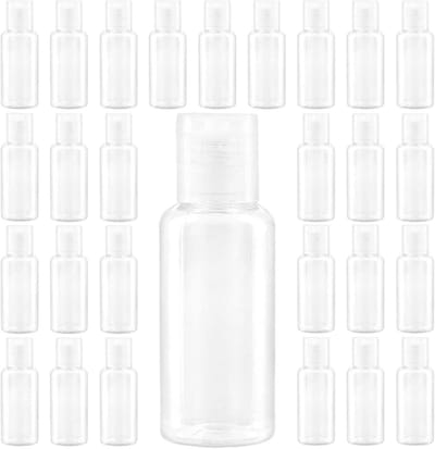Allecto plus - 110 stuks 30ml Transparante Flip Cap Hervulbare Reisflessen