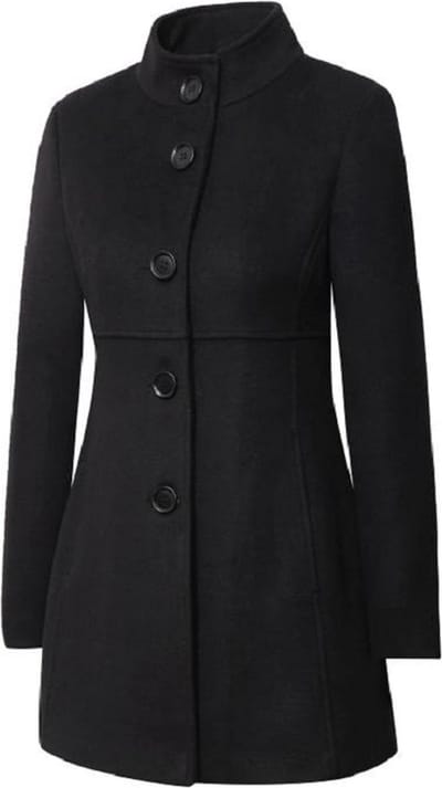 Versano Melody NG Dames Mantel Manteljas 3 kwart Winterjas XS - Zwart