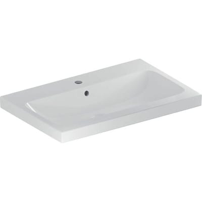 Geberit iCon Light washbasin 75 cm with tap hole center and overflow 501.835.00.1