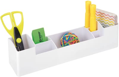 iDesign Wastafel organizer   - Wit - Sorteervakken