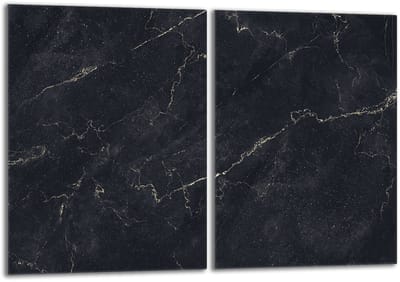 TMK ArtDeko - Marmerserie - Glazen Beschermplaat - 40x52cm - Veilig en Hygiënisch